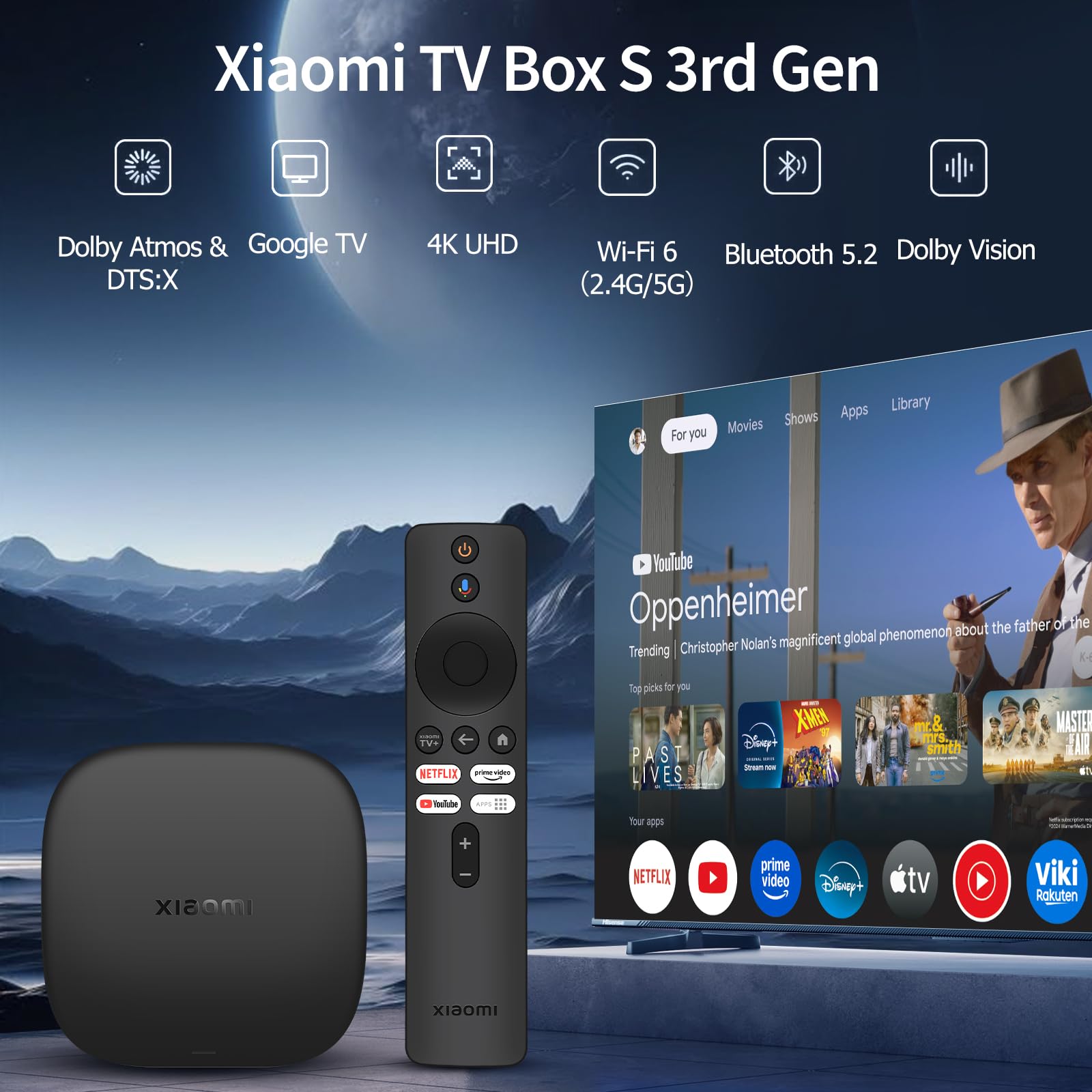 Xiaomi TV Box S 3rd Gen 4K UHD WiFi 6 - Dettaglio