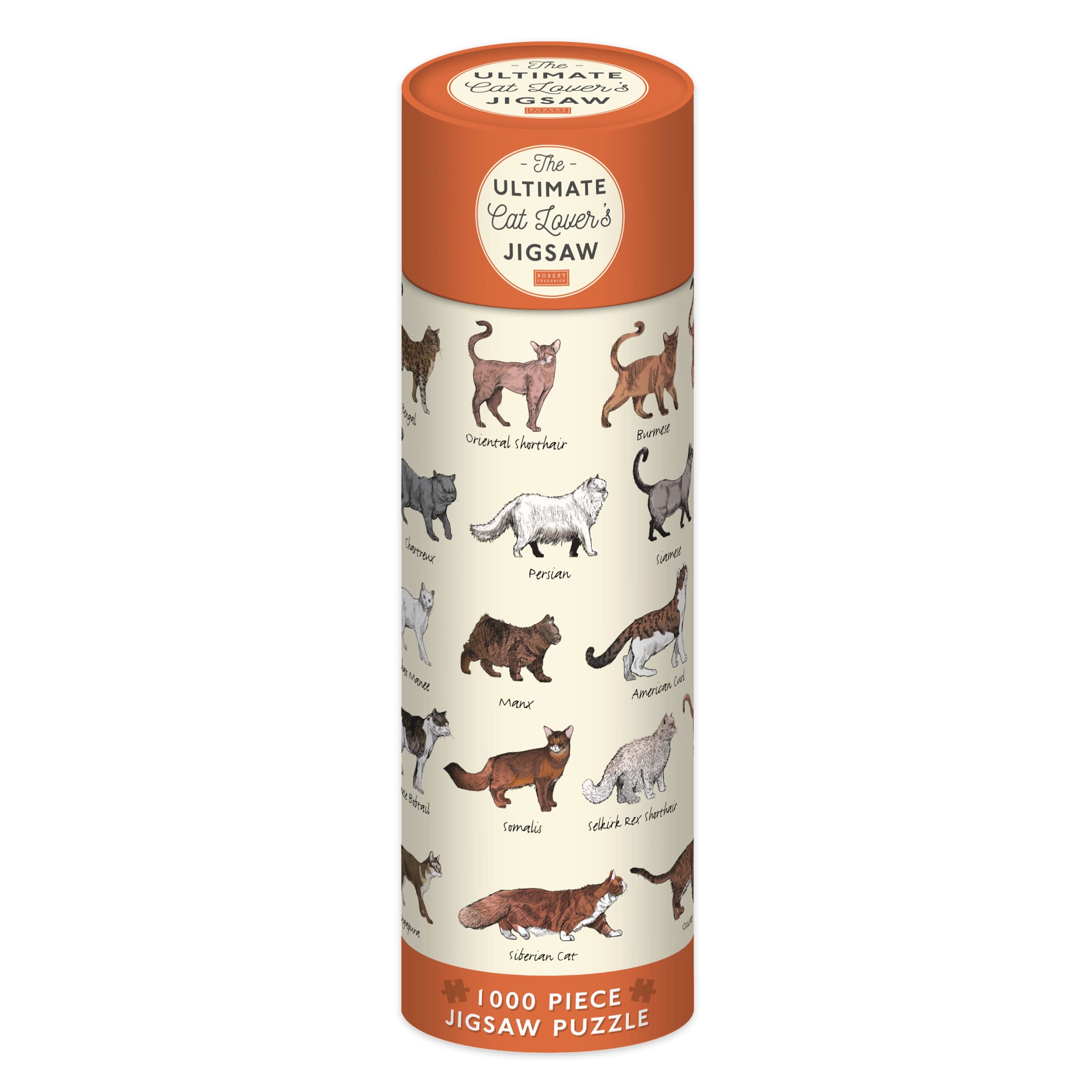 Robert Frederick Cat Lovers 1000 Piece Jigsaw in a Tin