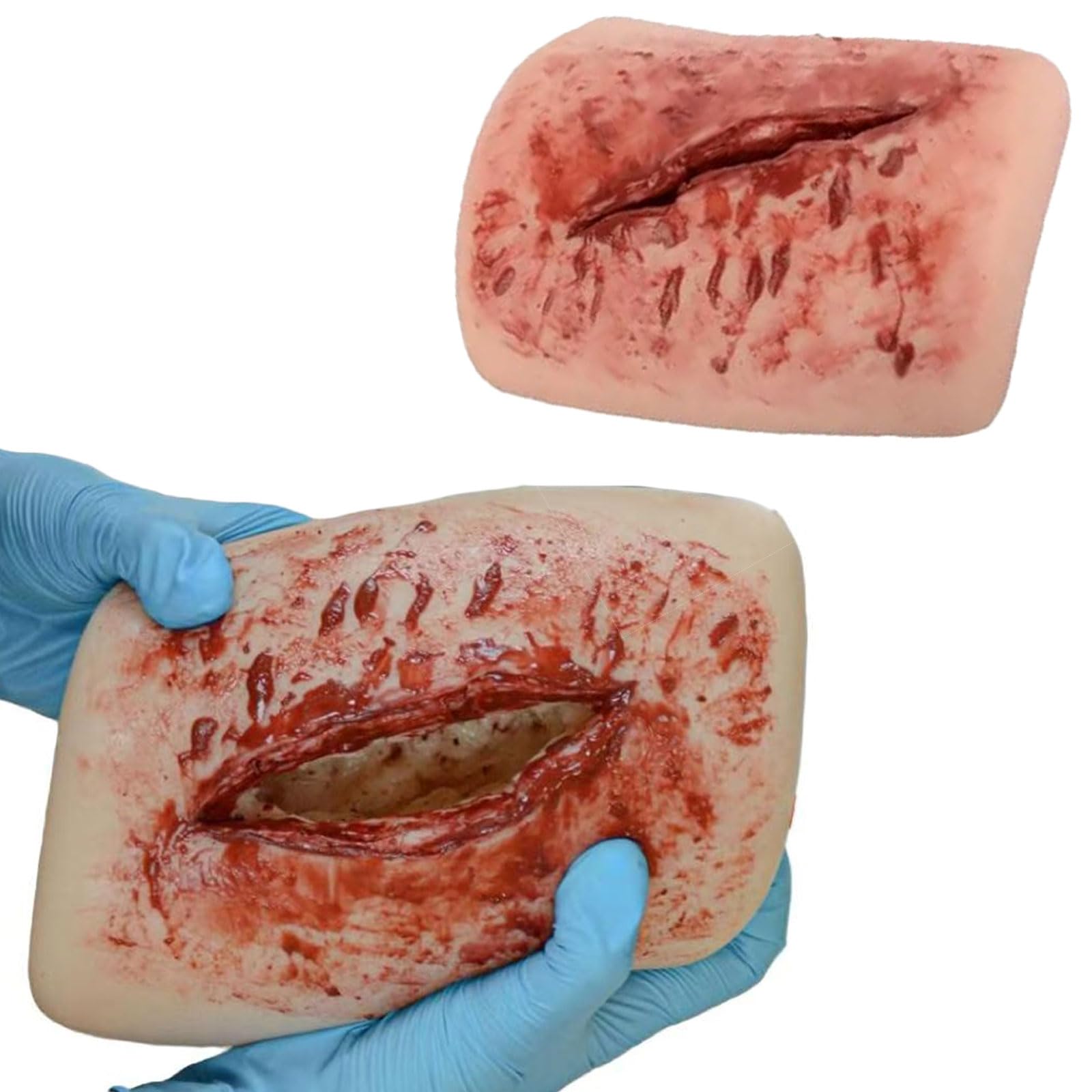 Modelo de Silicona para Entrenamiento de heridas en el Muslo, para el Control de Sangrado y empaquetamiento de heridas, Ayuda para el Entrenamiento de Vendajes hemostáticos, para capacitación