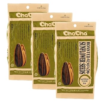 ChaCha Roasted Sunflower Seeds - Plain 250G Pack of 3