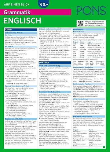 PONS Grammatik auf einen Blick Englisch (PONS Auf einen Blick)