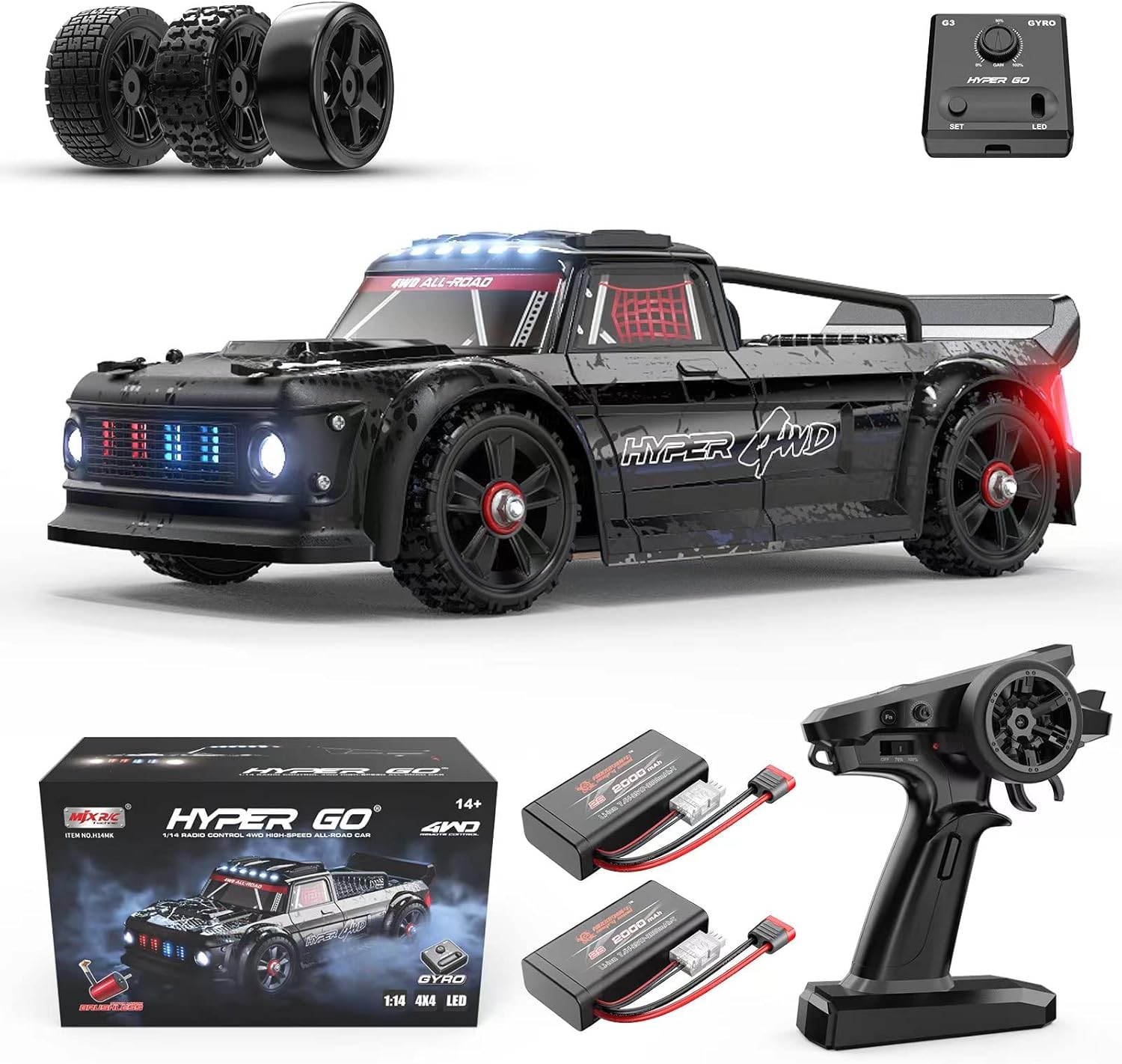 HYPER GO 14301 V3 1/14 RTR Brushless RC Drift Car with Gyro