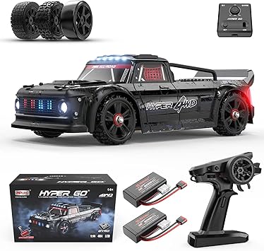 HYPER GO 14301 V3 1/14 RTR Brushless RC Drift Car with Gyro, Max 38 mph Fast RC Cars for Adults, 4WD All-Road Street Bash RC Truck, Electric Powered High Speed Drifting for Adult