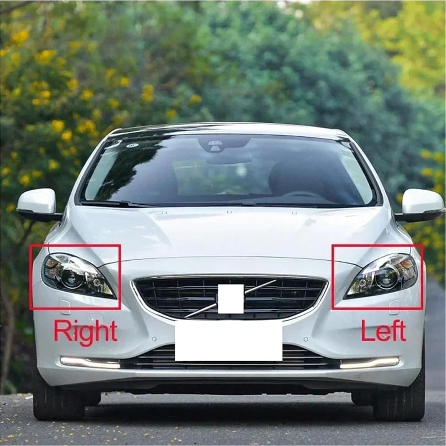 Car Front Headlight Shell For Volvo V40 2013 2014 2015 2016 Front Headlamp Lens Cover Headlight Glass Lamp Shell Transparent Lampshade Housing Car Headlight Cover