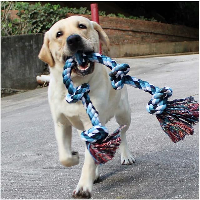 DIY House XXL 33inch Dog Rope Toys for Strong Large Aggressive Chewer Dogs,Durable Dog Chew Training Toys Rope Tug for Aggressive Chewers, Interactive Rope Chew Toys to Large Dog Breeds