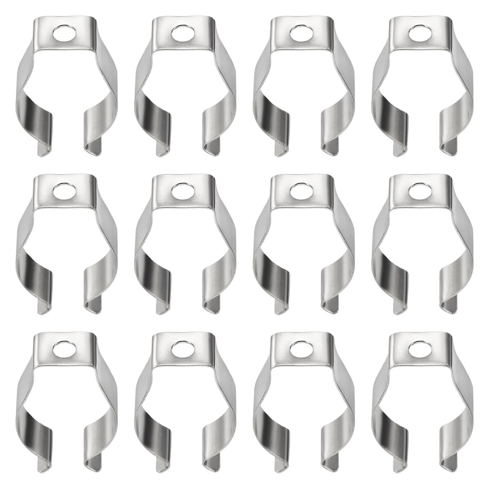 12Pcs T8 Clips Holder Bracket Pipe Clamps Prevent Sagging for LED Light Tube Steel-Home & Garden - Lamps, Lighting & Ceiling Fans - Lighting Parts & Accessories-image-27