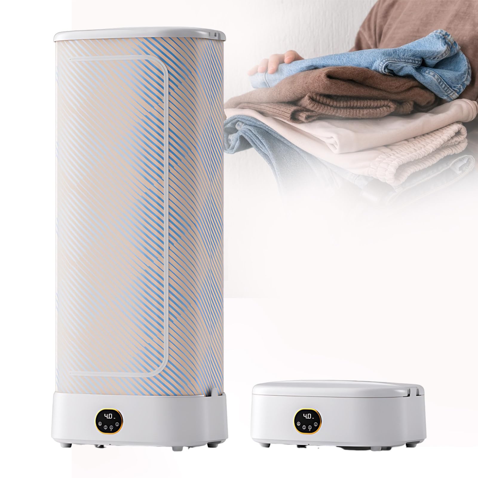 Przenośna suszarka do ubrań 1000 W, automatyczna prasownica parowa, szybkie prasowanie, z teleskopową cholewką, do ubrań i tkanin