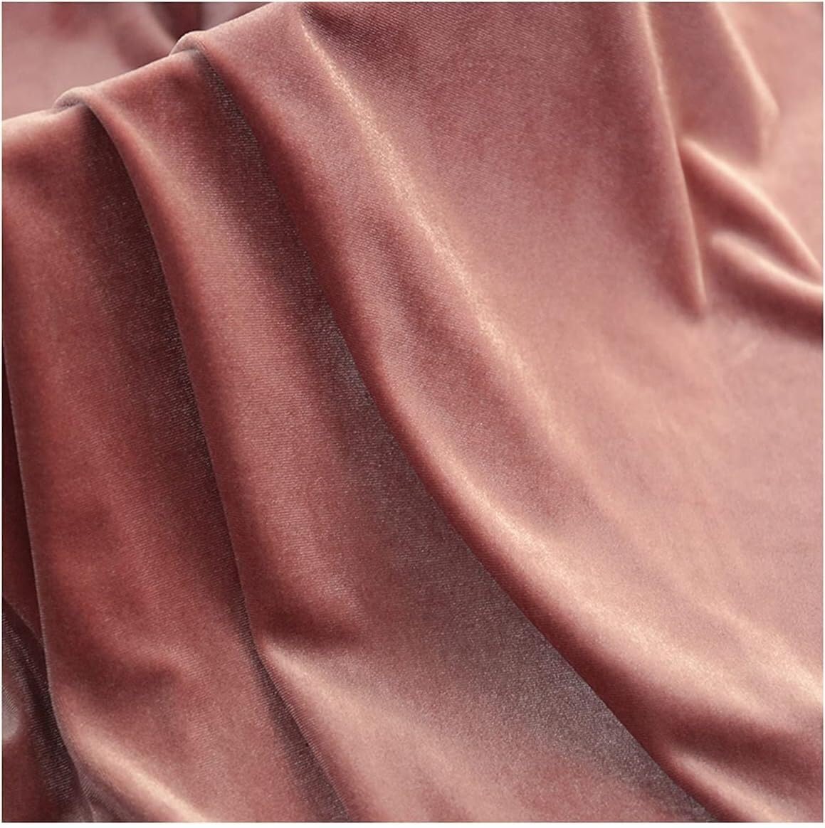 LNNW Tessuto in velluto largo 160 cm rosa morbido materiale in for abbigliamento, cucito, decorazioni for la casa, sartoria per abbigliamento, arte e artigianato, cucitura
