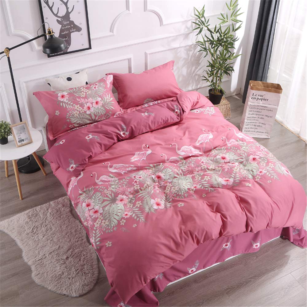 DOTBUY Parures de Lit 4 Pièces pour En finir avec le Linge Froissé et Rénover votre Chambre