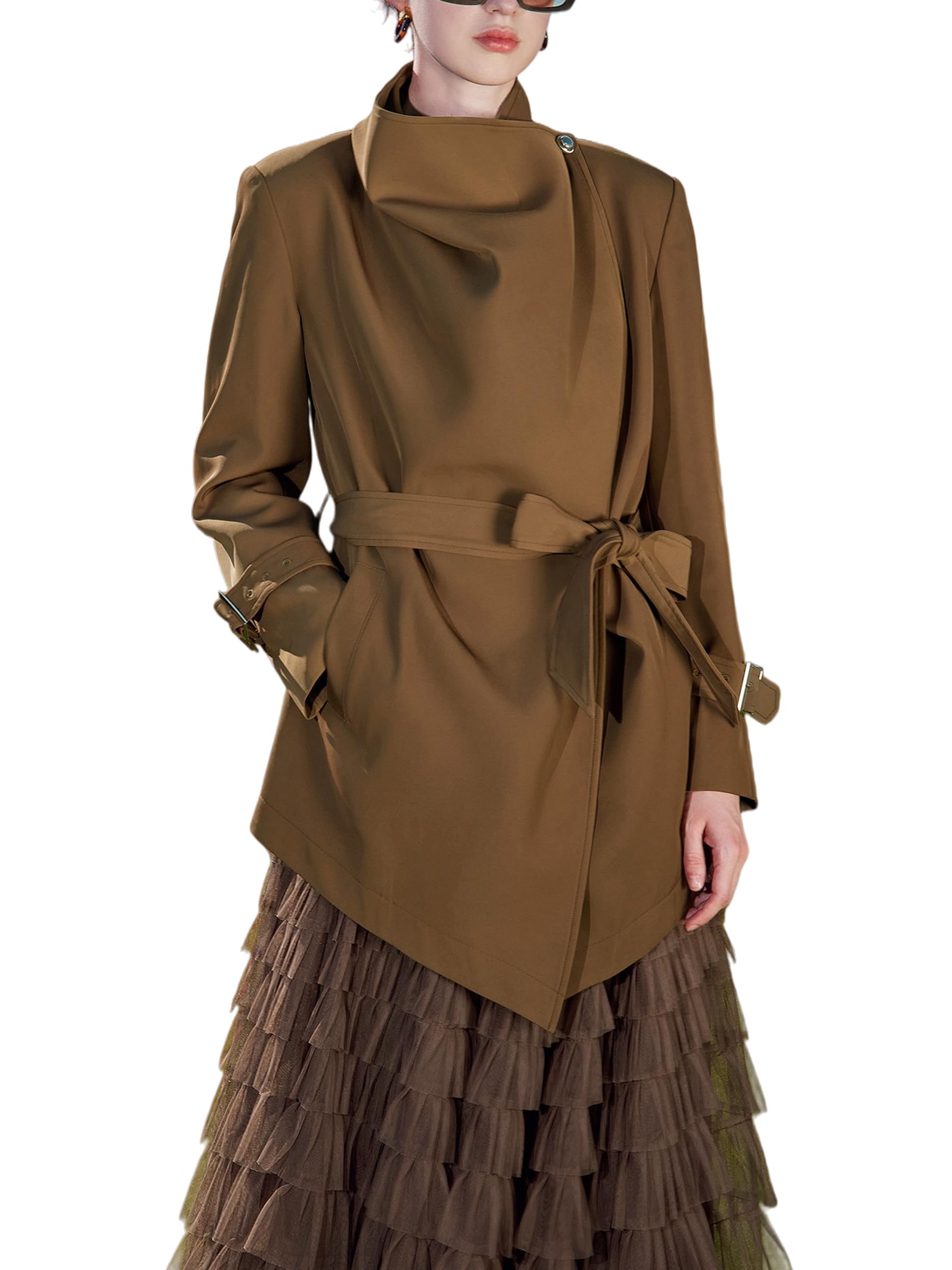 Womens Jacket Trench Coats for Women Mid Length Trench Coats for Women Oversize Trench Coats Womens Fall Jacket