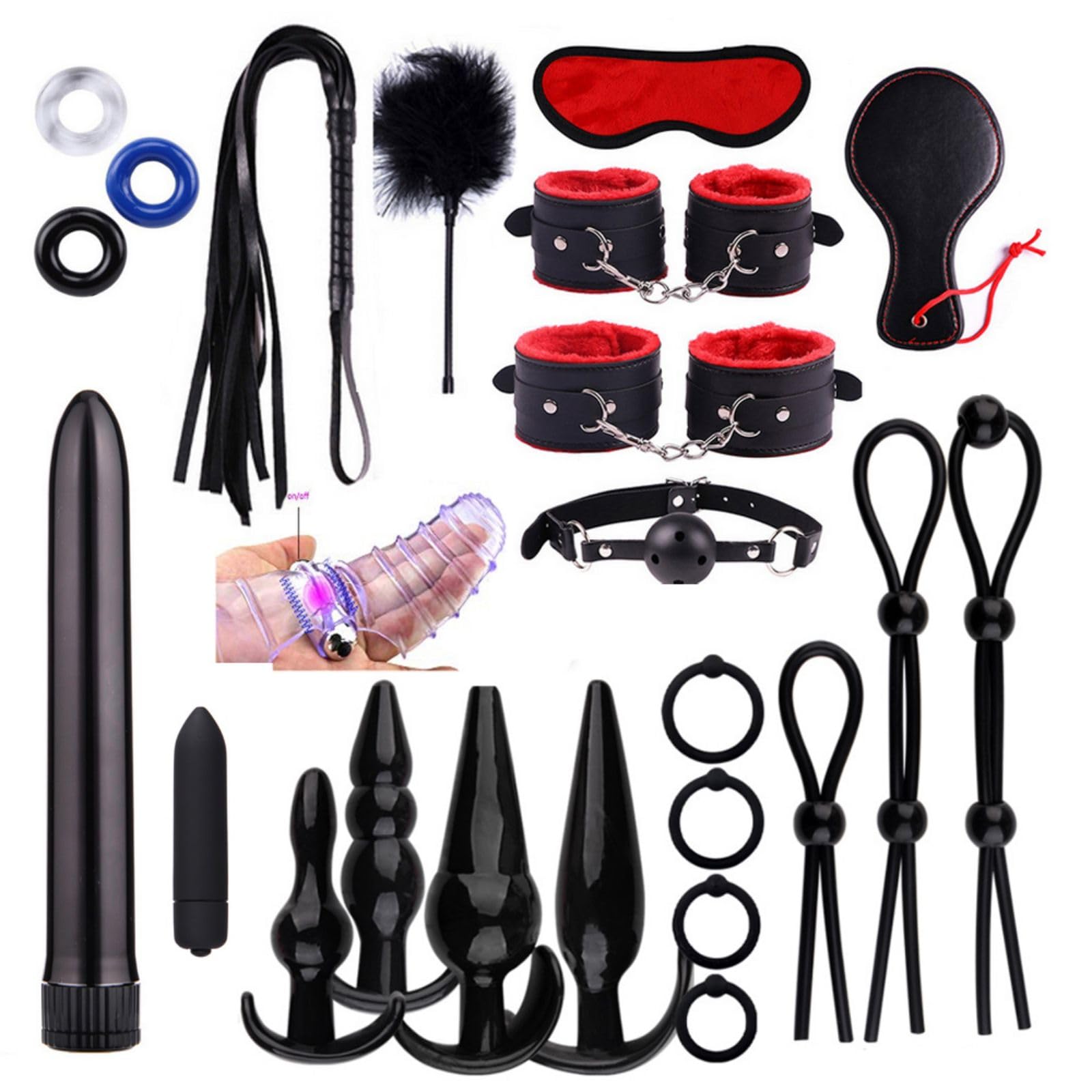 Kit di giochi erotici - Manette sexy appositamente progettate per il, per un'esperienza di bondage emozionante - Per momenti di intimità e piacere