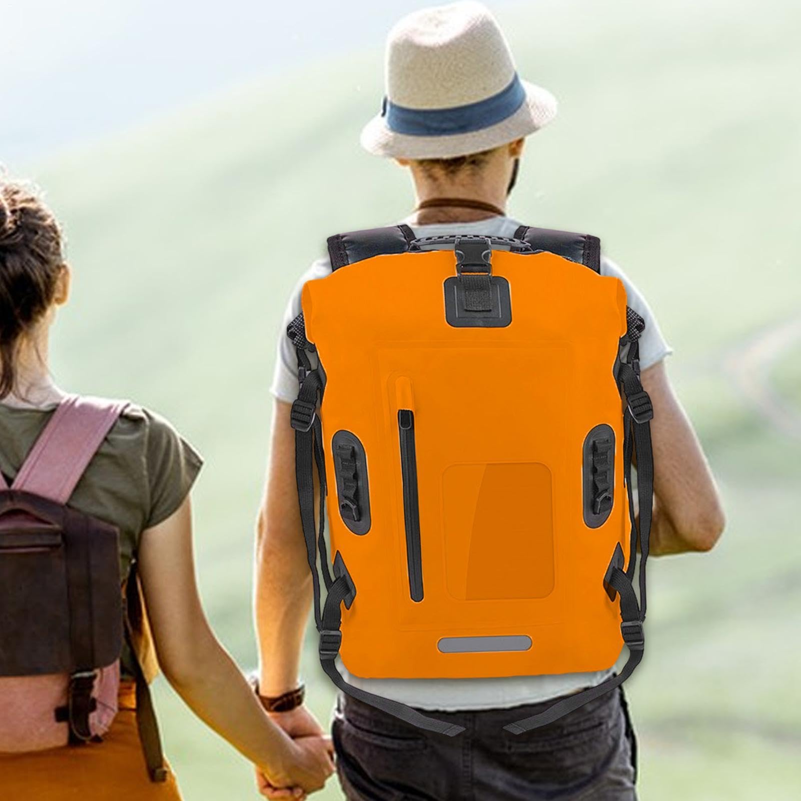 Sacca Stagna Impermeabile - Zaino Separazione Bagnato, Sacco Asciutto Ester | Borsa Leggera | Zaino Chiusura a Rullo per Kayak Camping Trekking Pesca Nuoto Galleggiante Mare Oceano Barca