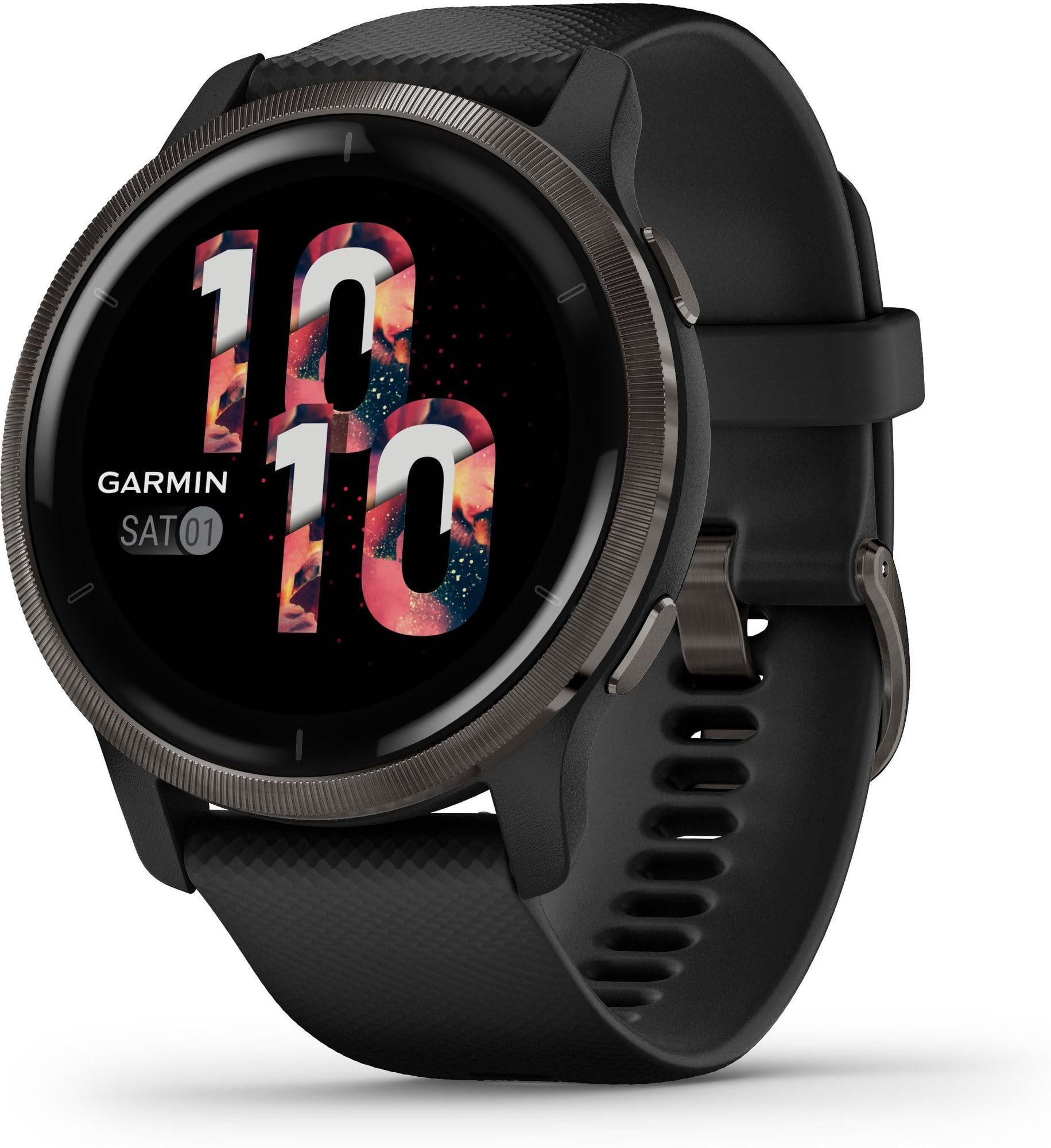 Garmin Venu 2 – GPS-Fitness-Smartwatch mit ultrascharfem 1,3“ AMOLED-Touchdisplay, umfassenden Fitness, über 25 vorinstallierte Sportarten, Music Pay