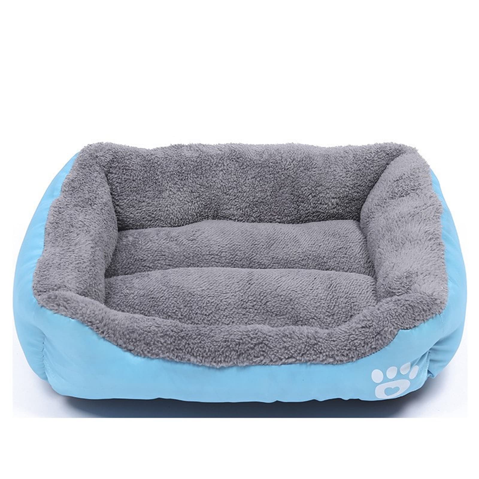 Dog Beds for Small Medium Large Dogs Rectangle Sleeping Pet Bed Washable Dog Bed Blue Sky Size M