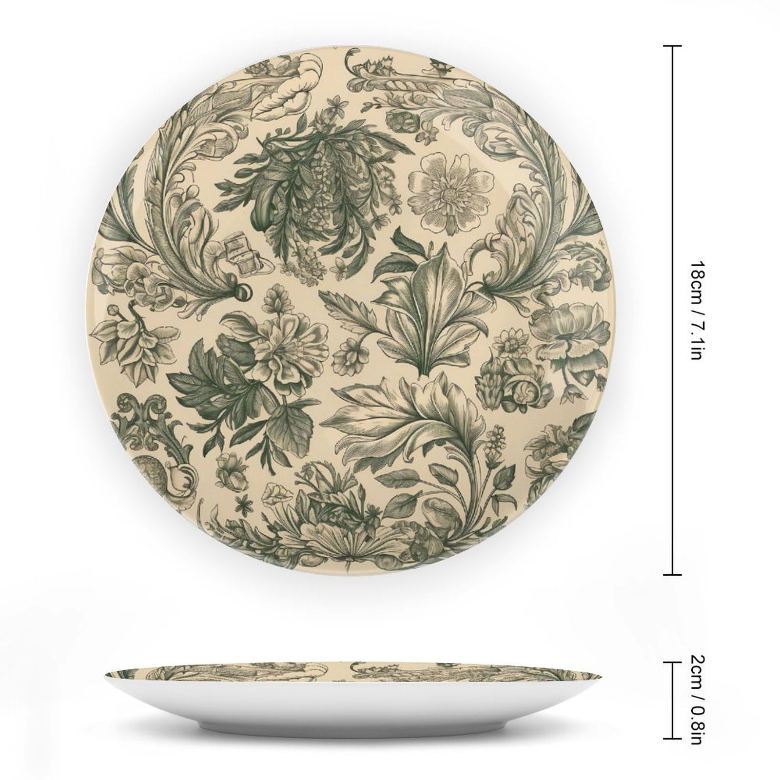 Piatti decorativi in porcellana cinese 7 pollici parete ceramica supporto espositivo