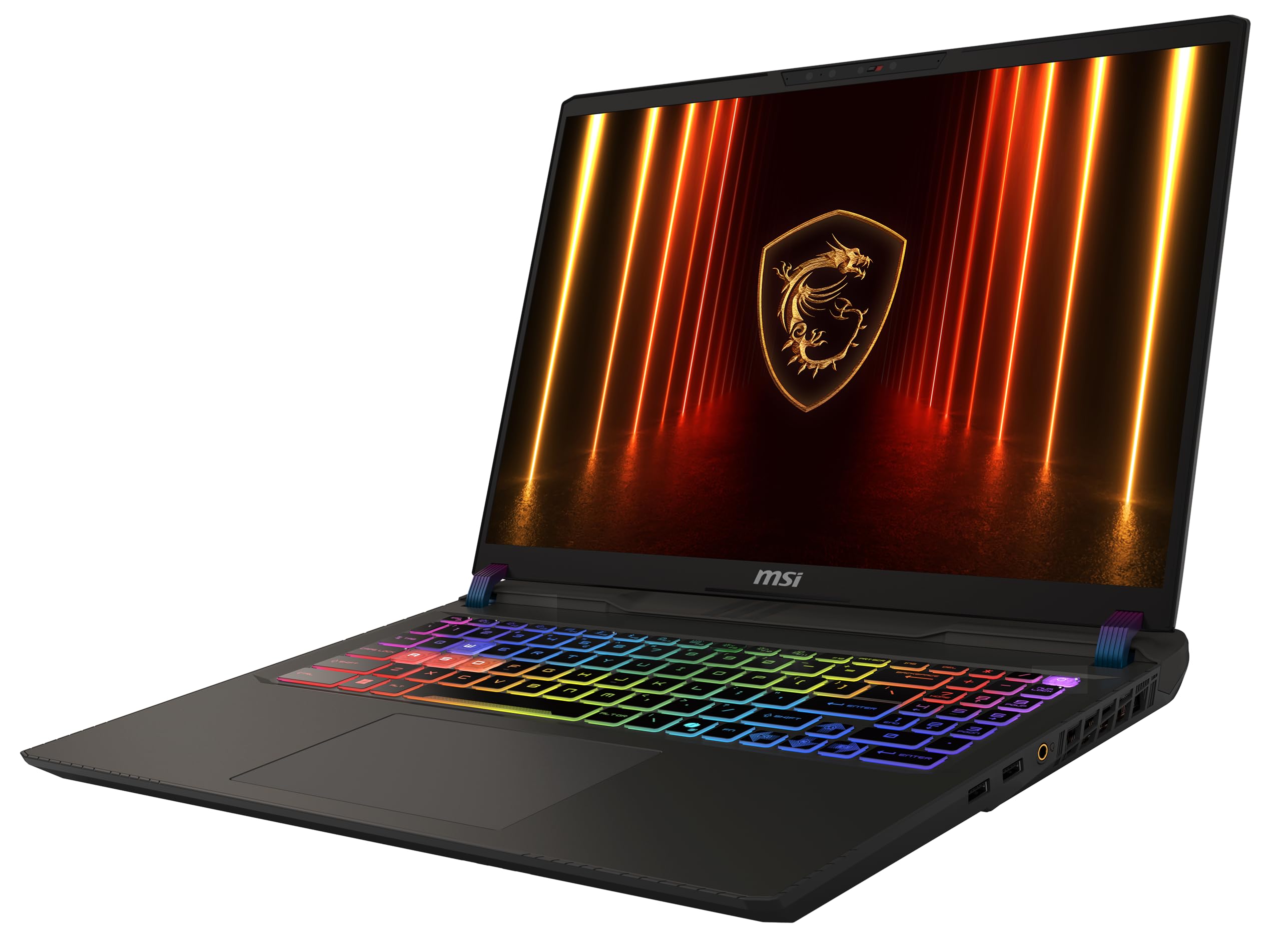 MSI Vector A16 HX, laptop da gioco, display QHD+ 240 Hz, AMD Ryzen 7 8840HX, NVIDIA GeForce RTX 5070 Ti, 16 GB DDR5, 1 TB SSD, Windows 11 Home, tastiera QWERTZ, Cosmos grigio, A8WHG-018