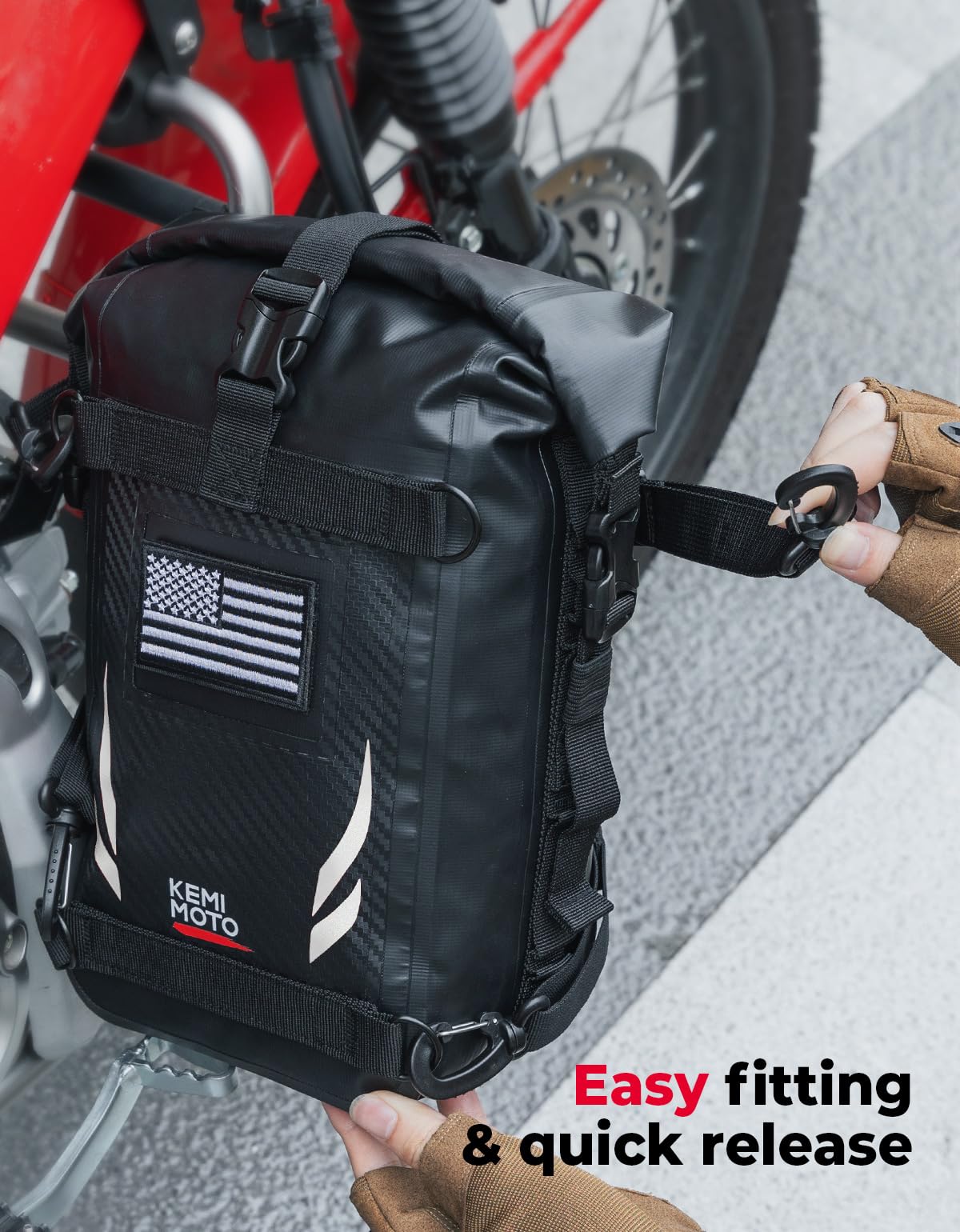 KEMIMOTO Sacoche de selle de moto imperméable
