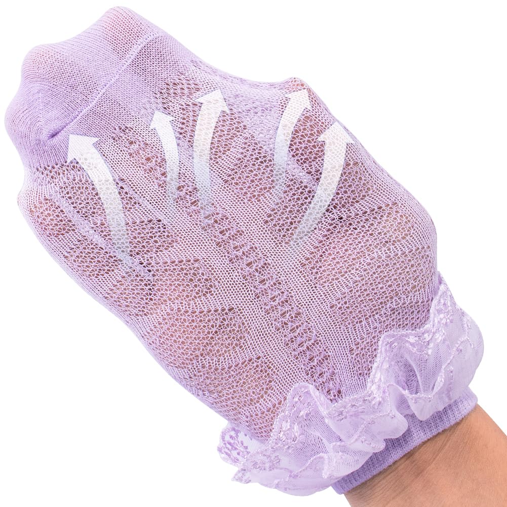 Looching Baby Girls Toddler Ruffle Socks Mesh Lace Trim Eyelet Frilly Princess Cotton Dress Crew Ankle Socks, 5 Pairs