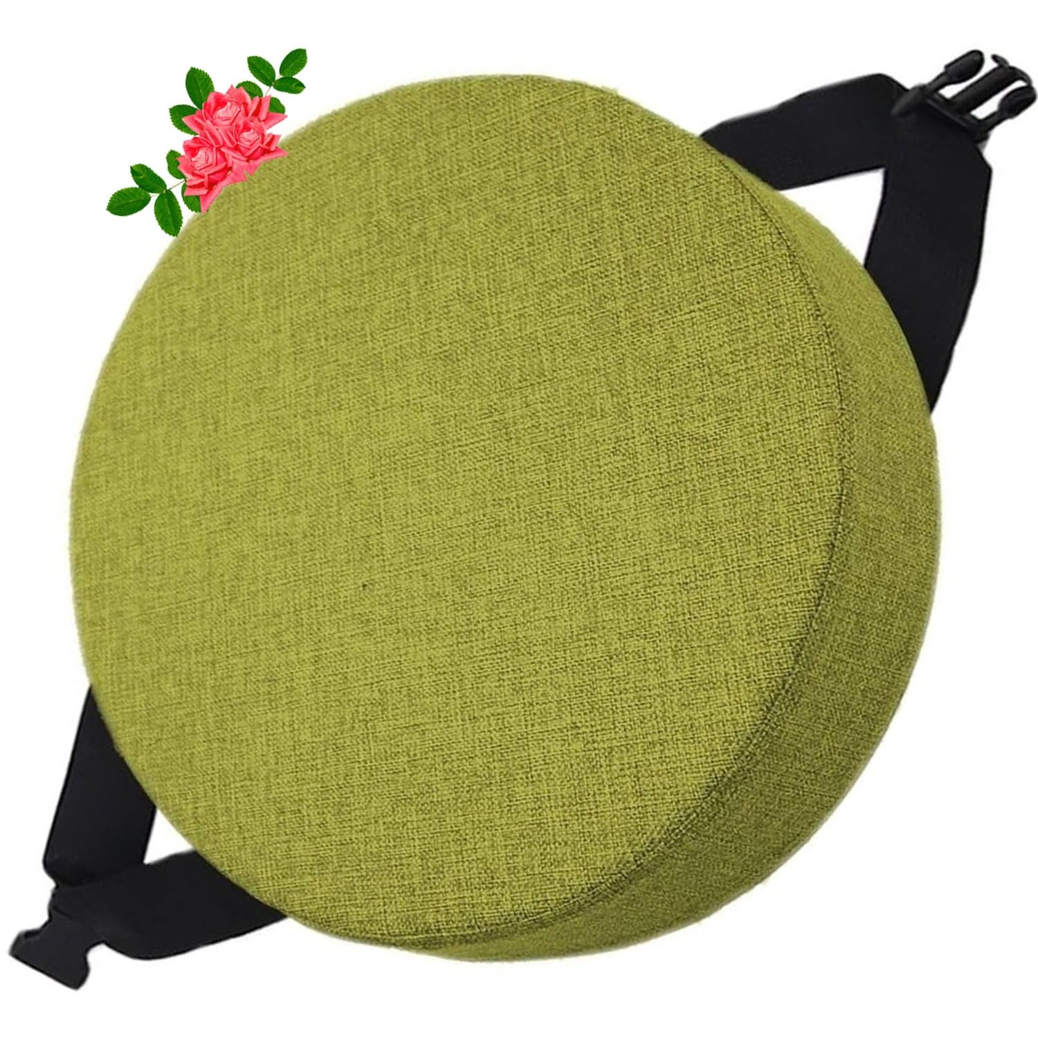 Uyeoco 11# Memory Foam Round Seat Cushion 5/8Cm Thick,35/40/45/50Cm Round Stool Cushion, Circle Chair Pad With Removable Cover For Dining Kitchen Bar Chairs (Color : Size : 35X35x5cm)