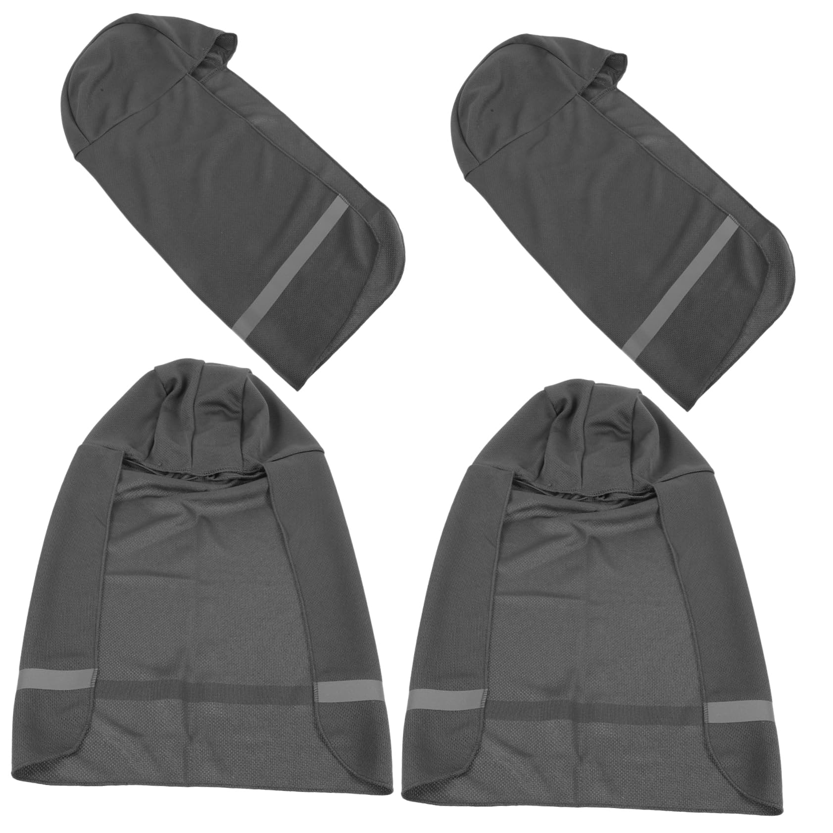 Operitacx Sonnenhut Schutzhelm Sonnennackenschutz Visier Bands Kühlendes Stirnband Hutkrempe Nackenschirm BAU Hut Abdeckung Helmkrempe Schatten Stoff Dark Grey