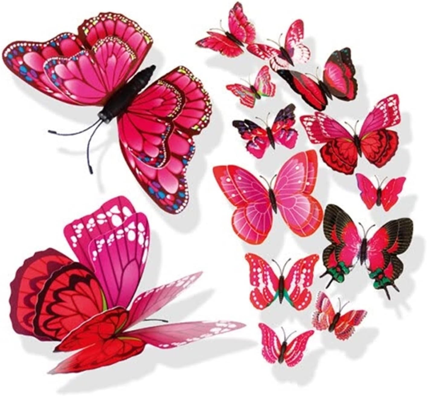 冷蔵庫マグネット 激安卸販売新品 3d Diyウォールステッカー冷蔵庫マグネットの家の装飾蝶ステッカーステッカールームの装飾