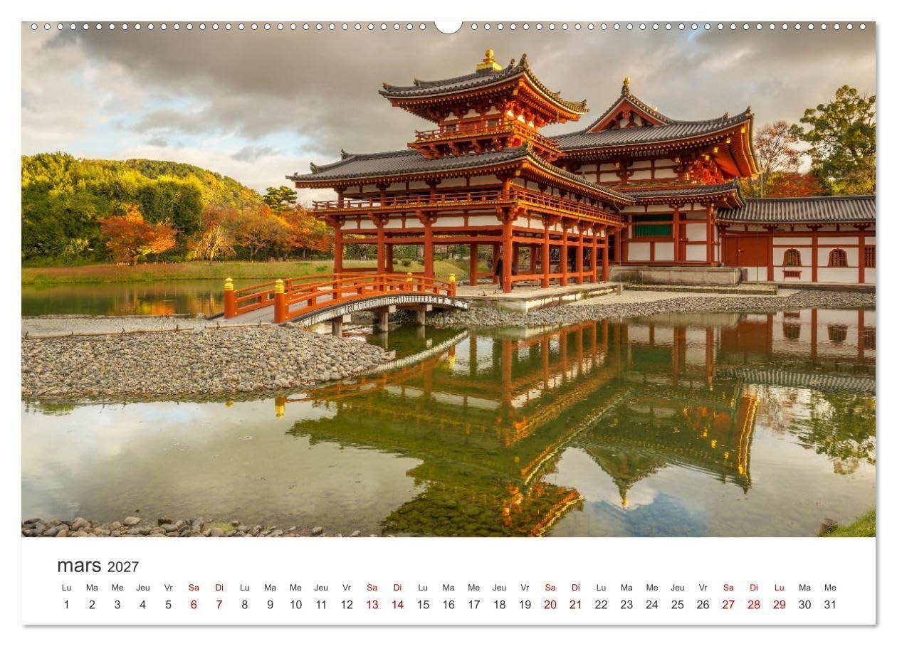 Jardiner au Japon (Calendrier mural haut de gamme 2027 DIN A2 vertical), CALVENDO calendrier mensuel: La beauté des jardins japonais