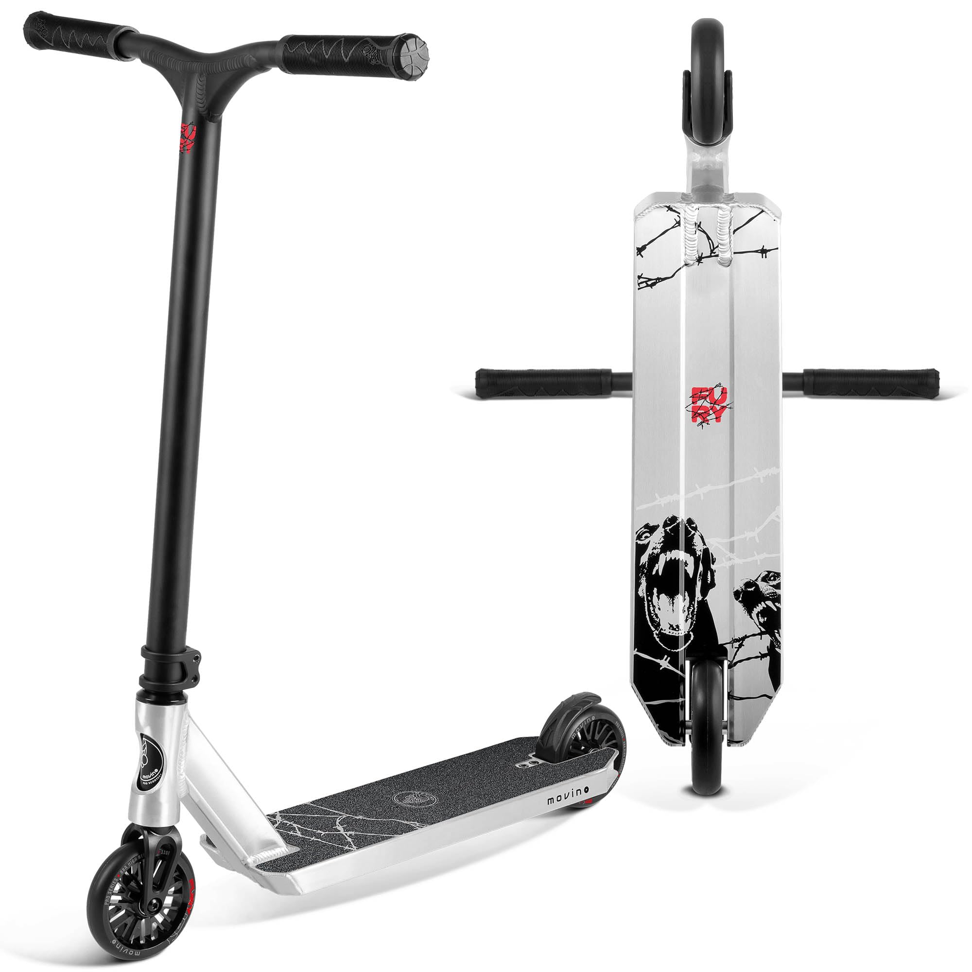 Movino Fury Patinete Freestyle para Niños, Raw, 3,1 kg, Ruedas 110 mm