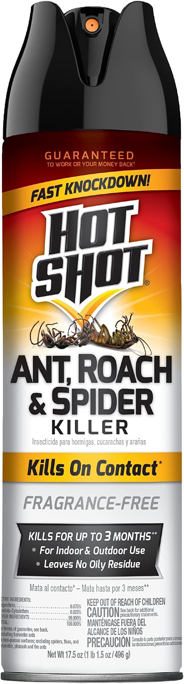 Hot Shot Ant, Roach & Spider Killer Spray, Kills Roaches