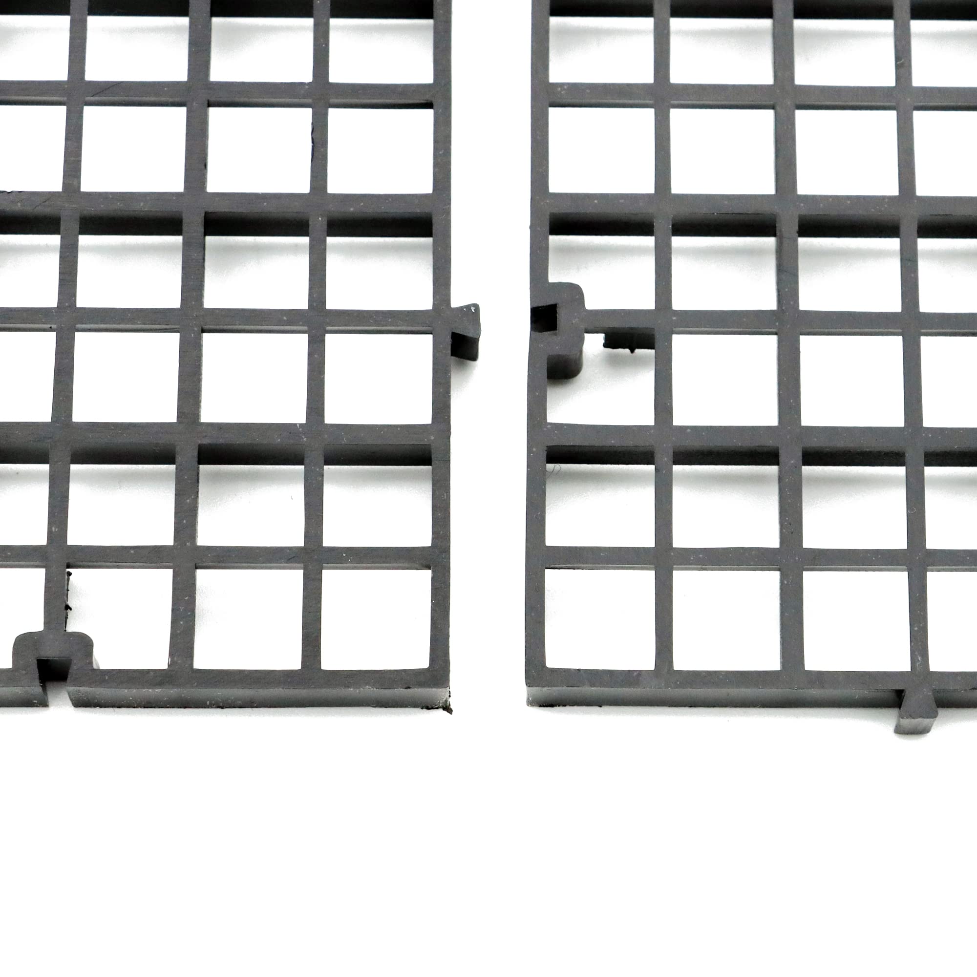 Aquarium Fish Tank Bottom Isolation 4 Pcs, Plastic Egg Crate Grid Divider Tray Egg (L 4pcs Black) - Image 4