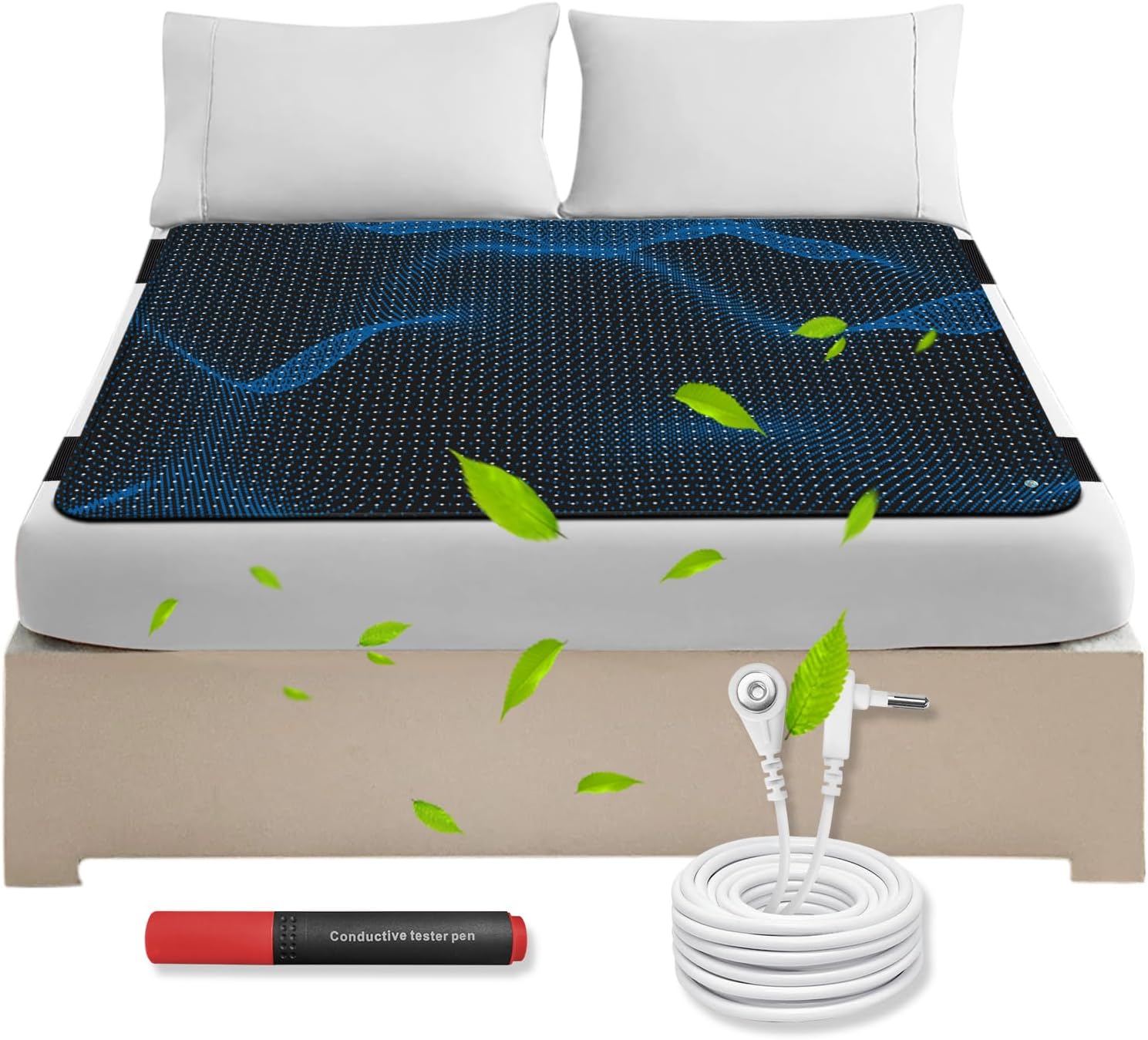 Our grounding Bed mat, by reconnecting You to The Earth's Energy, is Believed to Restore Electrical Balance Through grounding Therapy. Regular mat use May Naturally aid Recovery (54 * 78)