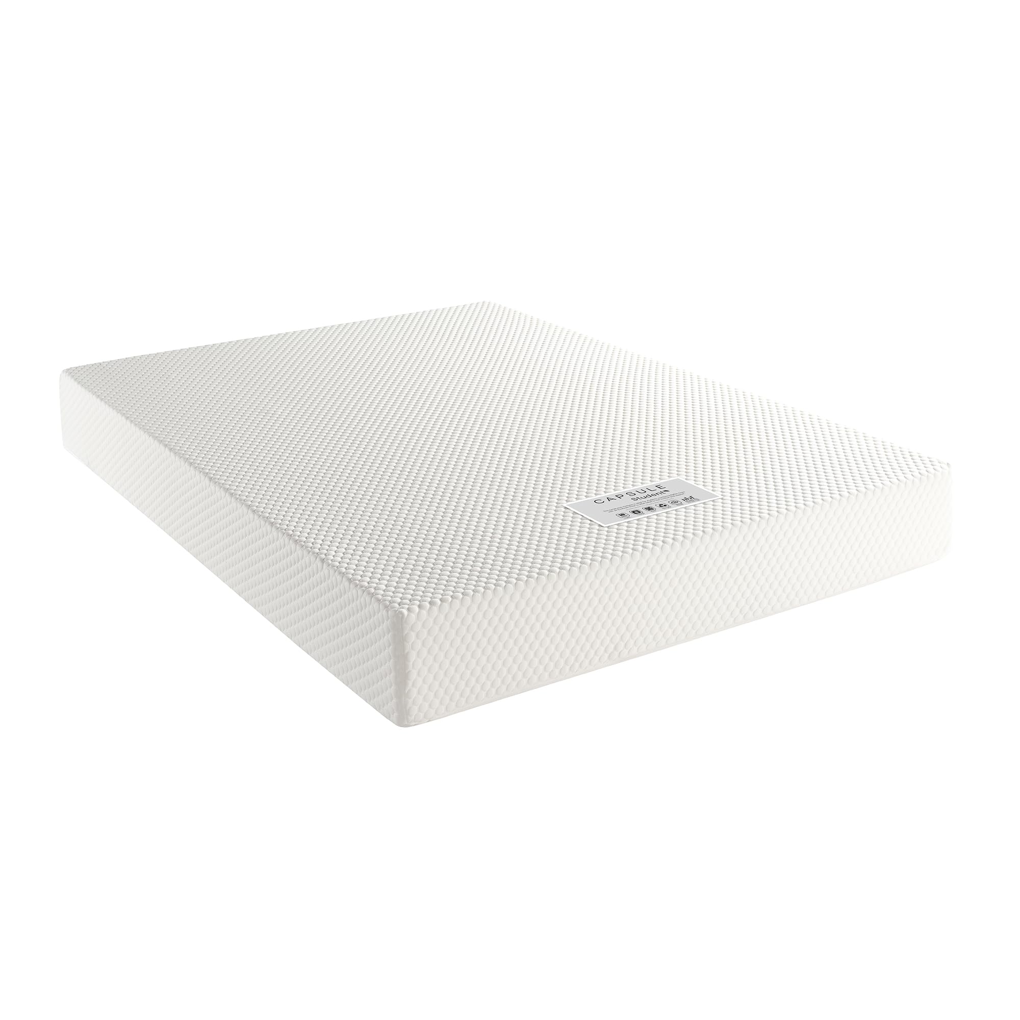 Julian Bowen Capsule Student 120cm Small Double Mattress, Foam, White