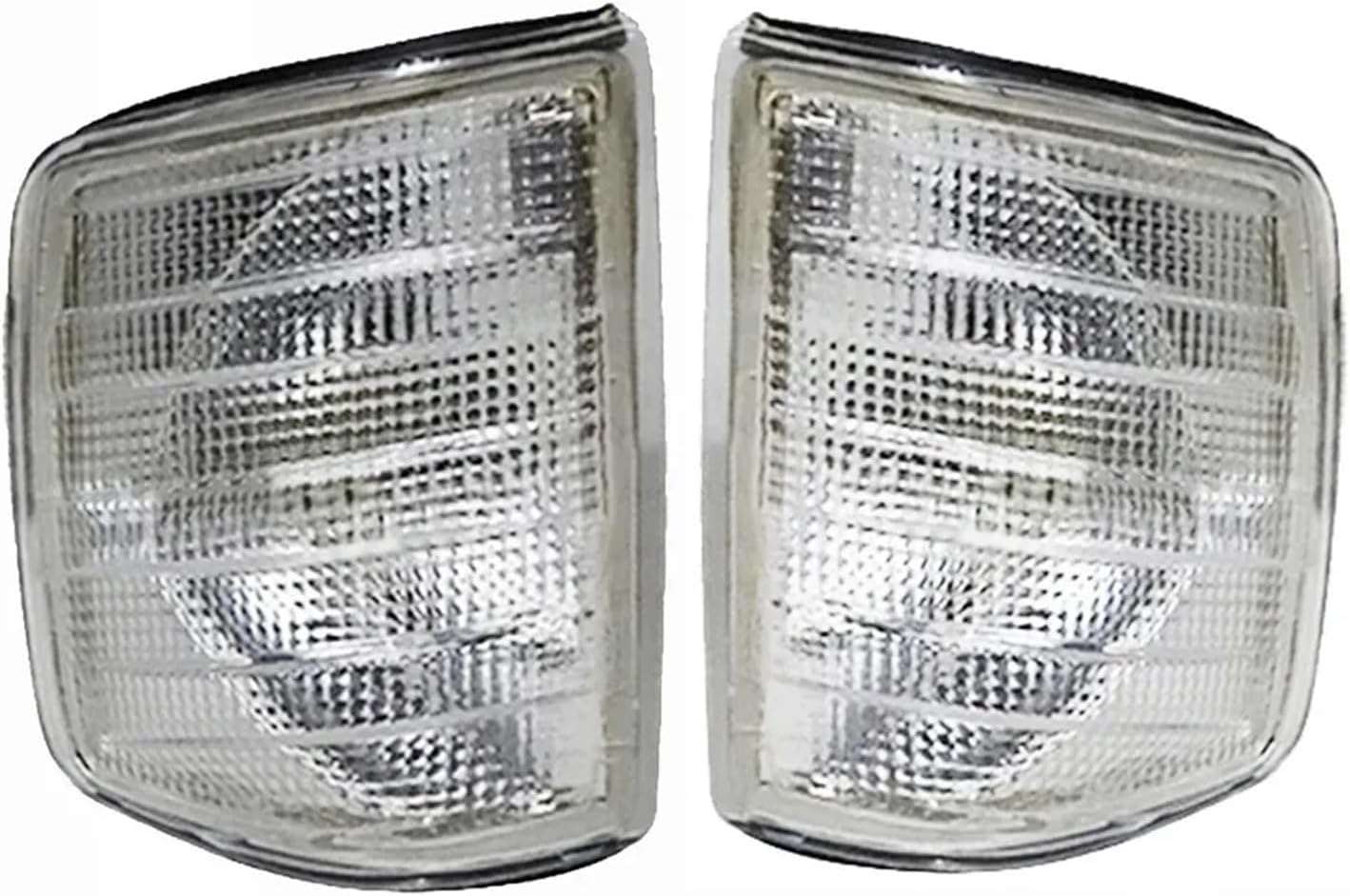 Front Turn Signal Corner Light Lamp Compatible with Mercedes-Benz W201 190E 190 19821983 1984 1985 1986 1987 1988 1989 1990-1995(Gray)