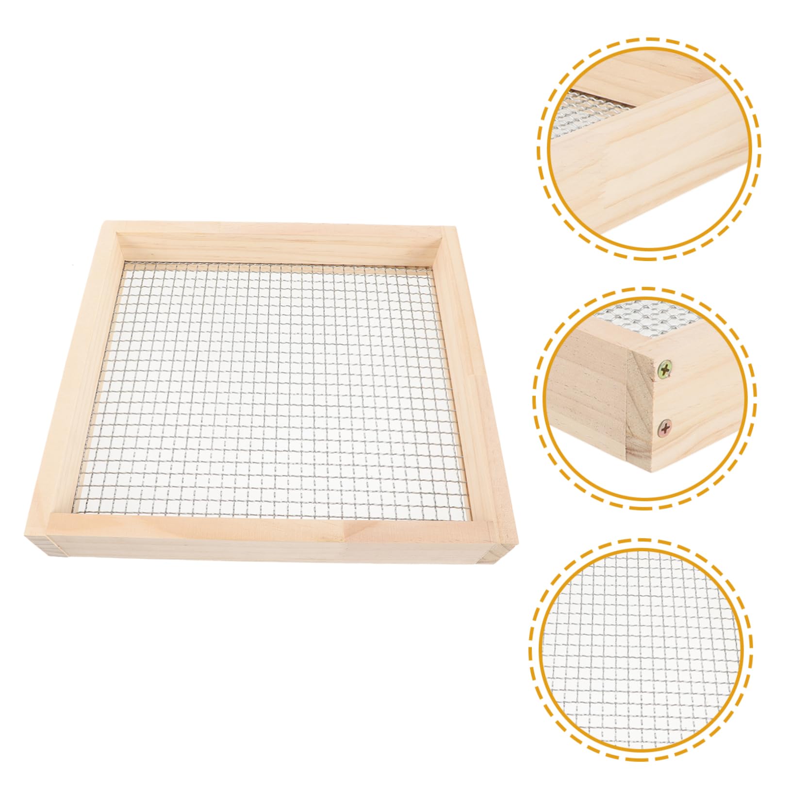 Toyvian Sieve pour Jardin Écran de Filtration Pratique pour Sol Graviers Outil de Jardinage Durable Multifonctionnel