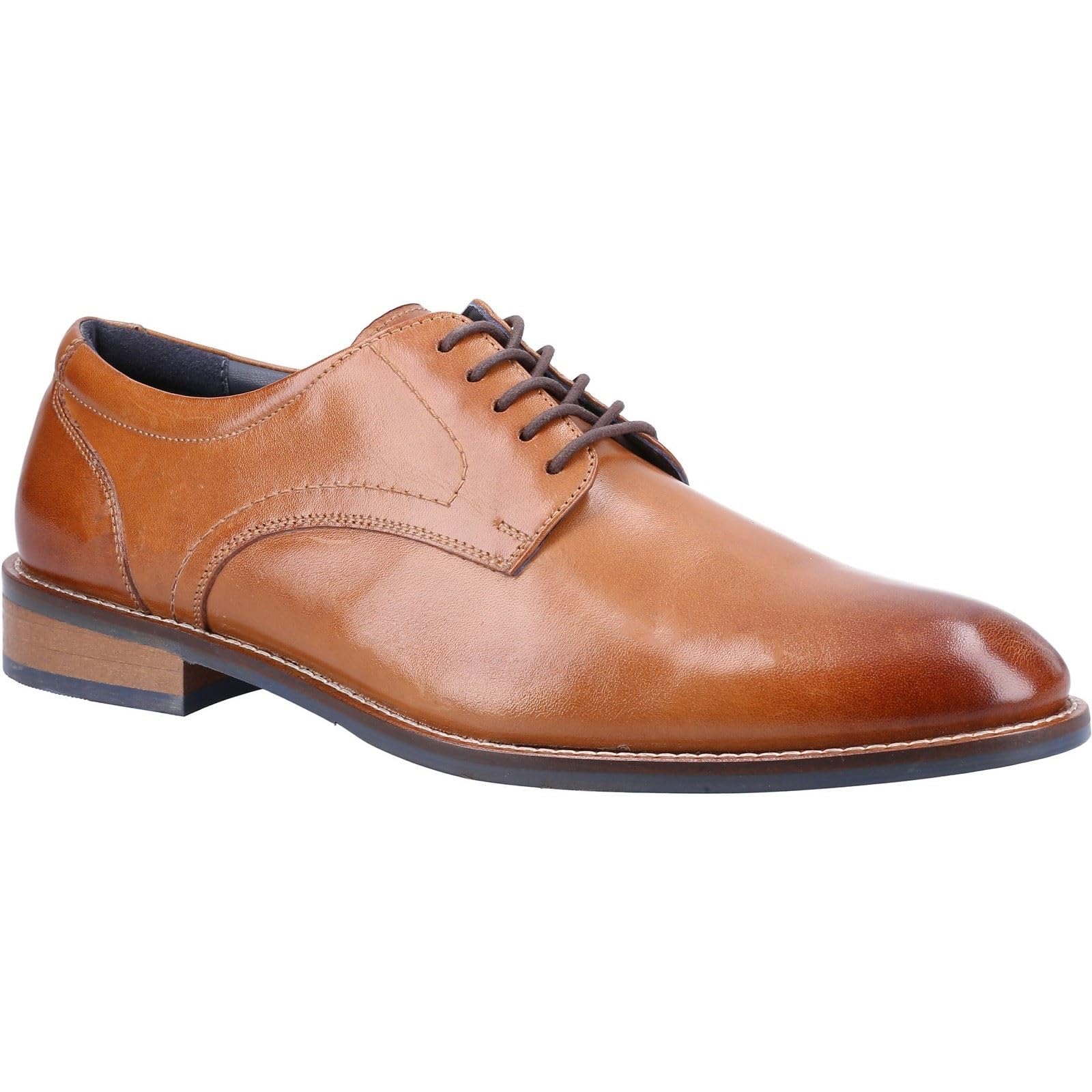 Hush Puppies Men's Lace Up Shoe - Leather - Tan - Size 7