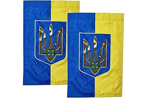 Patriotic Ukraine Garden Flag 2 Pack