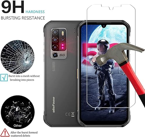 Miniatura 4 de Ulefone Armor 11 5G - Protector de pantalla de vidrio templado, fácil de instalar, HD, antiarañazos, antihuellas, sin burbujas, compatible con