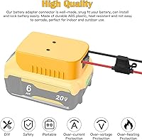 Vista 6 de Adaptador de batería Power Wheels para Dewalt 20V, adaptador de batería Power Wheels, kit de conversión de batería Power Wheels con interruptor