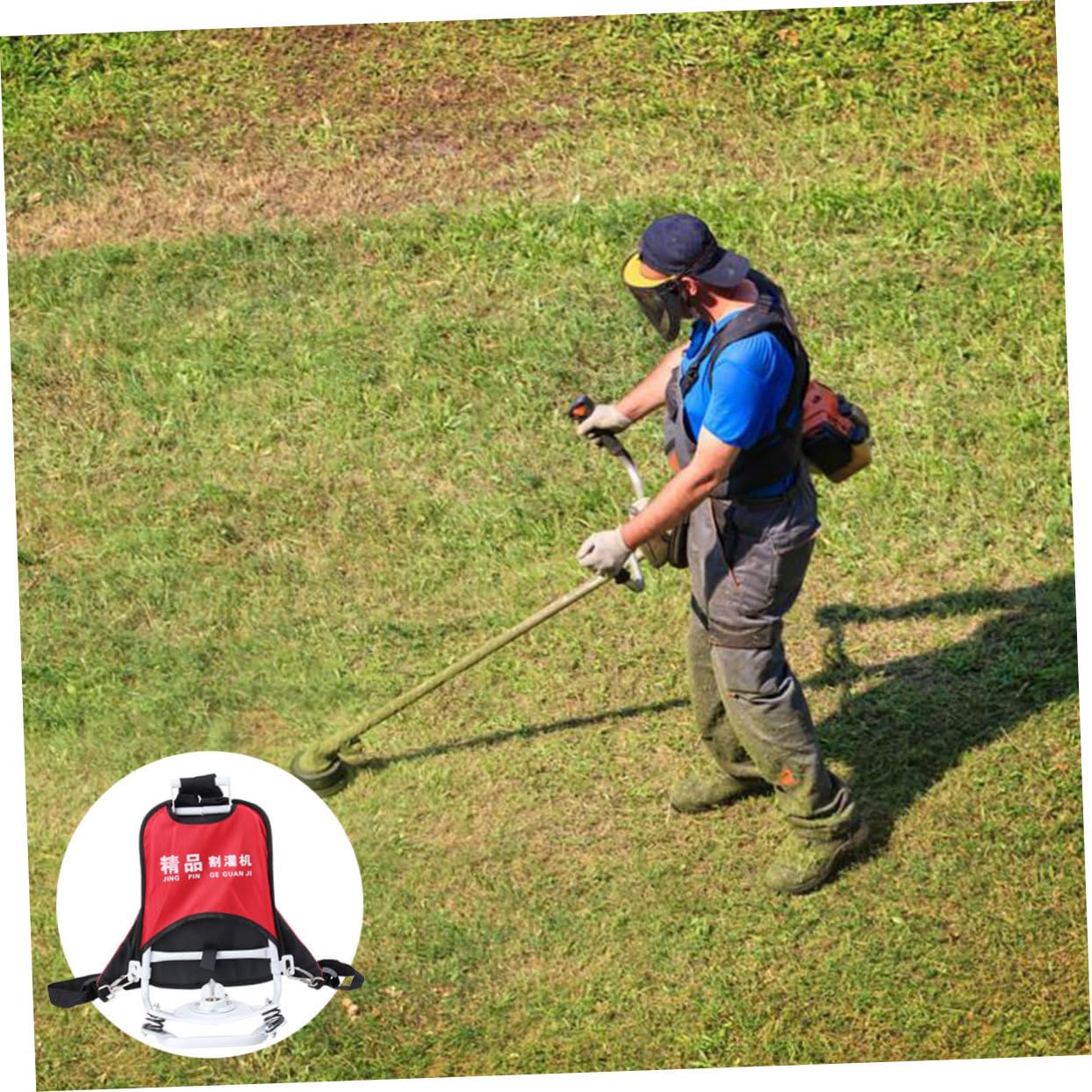 Base per Telaio Posteriore e Portapacchi Posteriore per Tosaerba a Zaino, Attrezzo da Giardino Leggero e Resistente, Supporto Motore per Decespugliatore per Uso Domestico