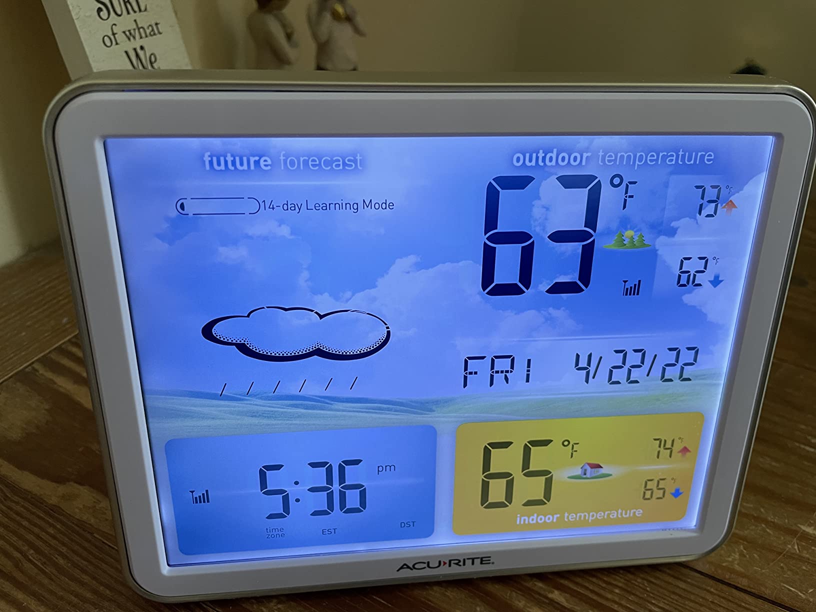 10/mo Finance AcuRite 02081M Weather Station with Jumbo Display and