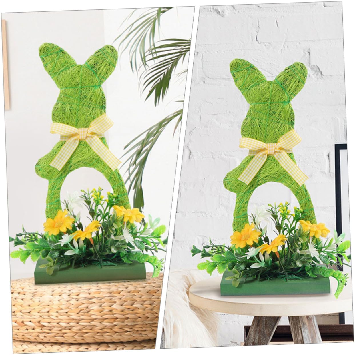 3pcs Easter Wooden Bunny Centerpiece Decoration Spring Tabletop Decor for Festive Celebrations Adorable and Design for Home and Party Use