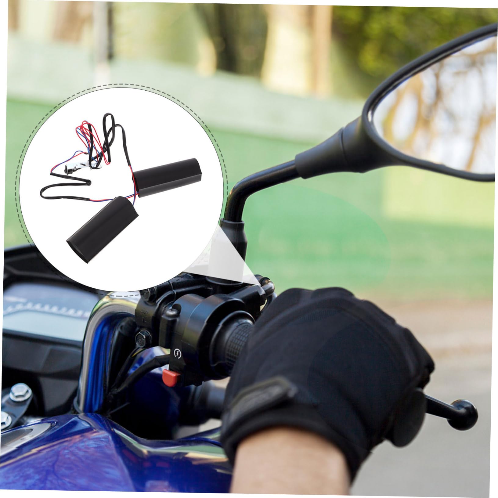 Zerodeko 3 Paia Coprimanopole Riscaldate per Manopole Manubrio Termiche con Design Ergonomico per Comfort