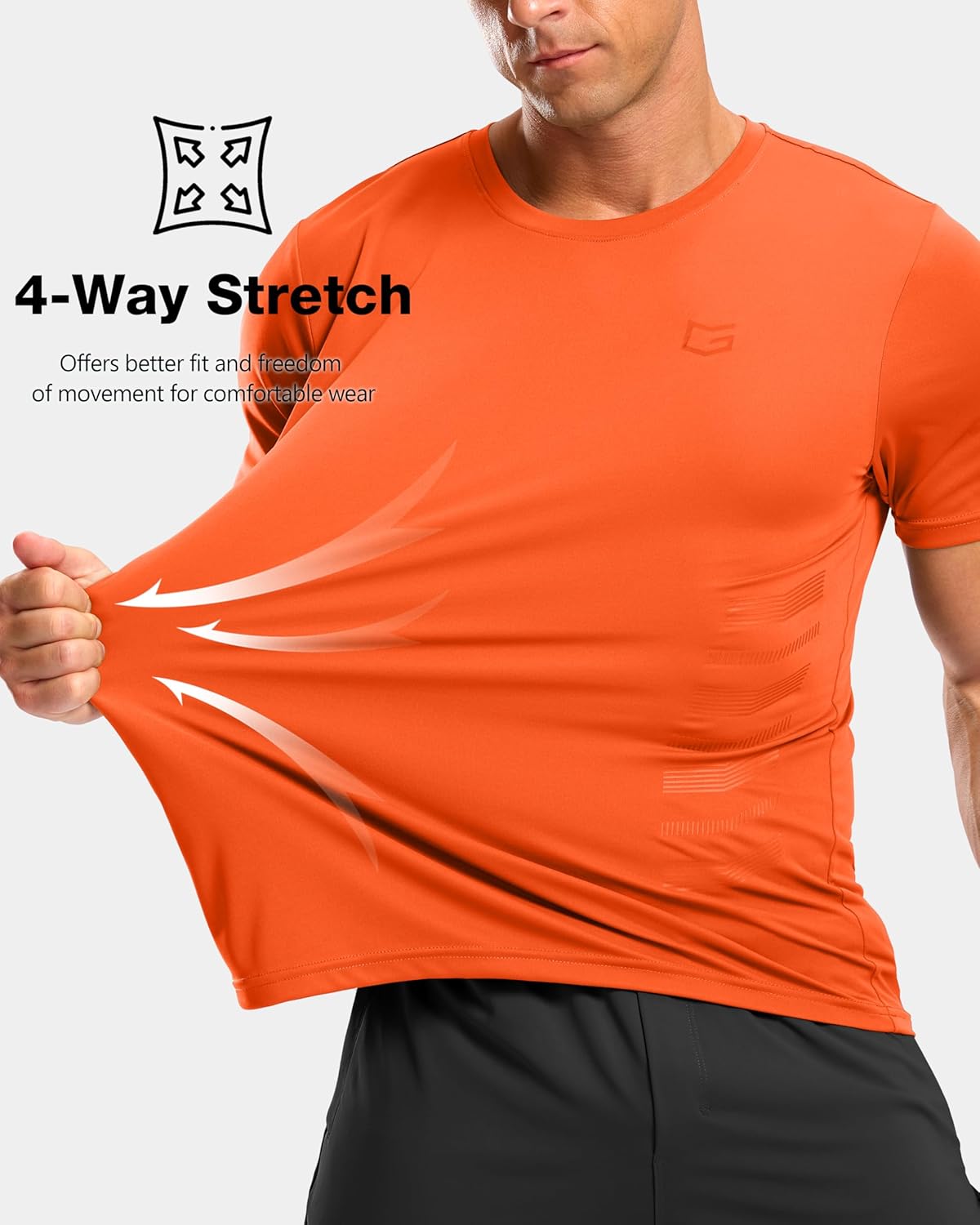 G Gradual Men's Workout Shirts Quick Dry Athletic Running T-Shirts Lightweight Moisture Wicking Short Sleeve Sports Gym Tops - Image 6