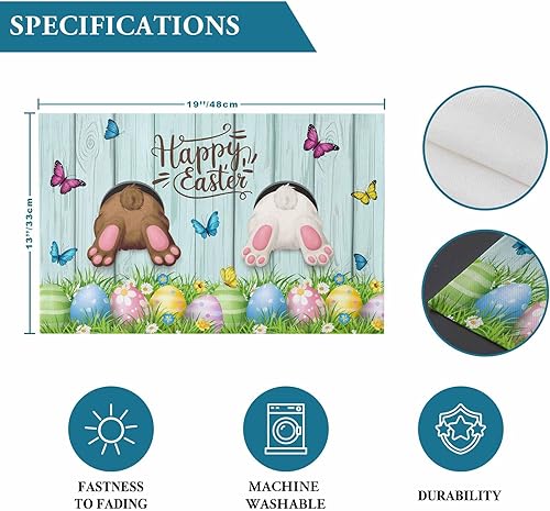 Vista 44 de Juego de 6 manteles individuales rojos para el día de San Valentín, diseño de corazón de San Valentín, resistentes al calor, lavables, manteles