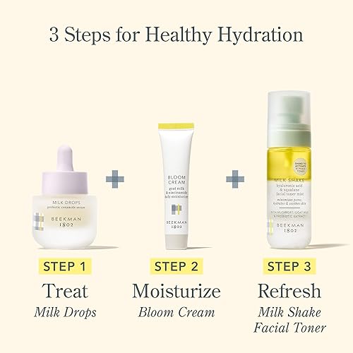 Miniatura 7 de Beekman 1802 - Crema hidratante facial probiótica Bloom Cream - Crema facial para piel seca con probióticos leche de cabra y sales curativas de