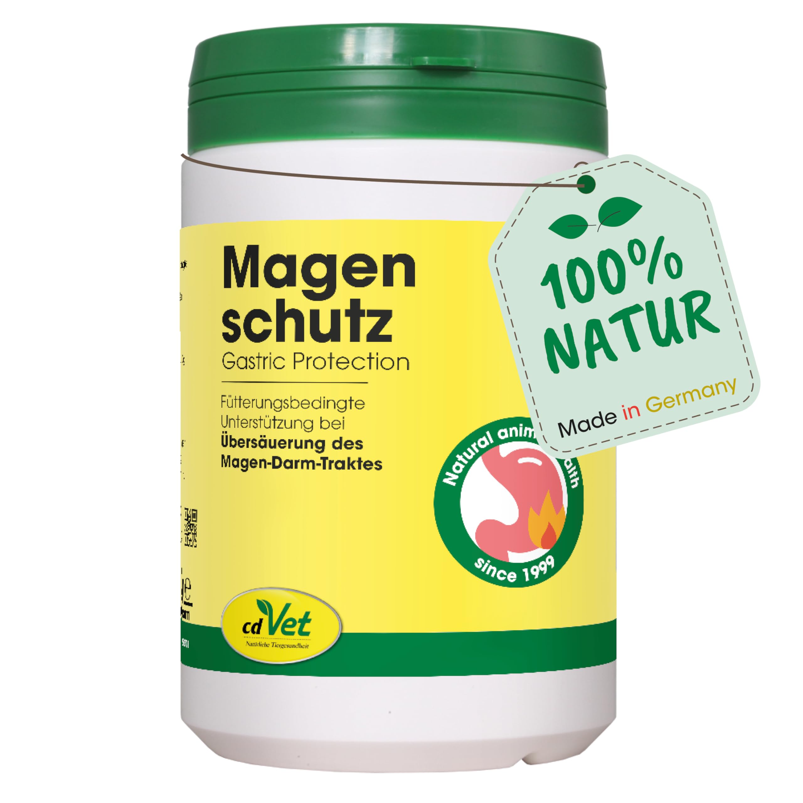 cdVet Magenschutz 400g - Pulver zur Förderung der Gesundheit von Magen und Darm für Hunde und Katzen