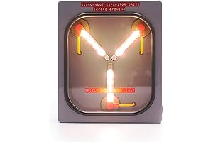 Ukonic Back to the Future Flux Capacitor Charger: Time-Traveling Nightstand Table Lamp