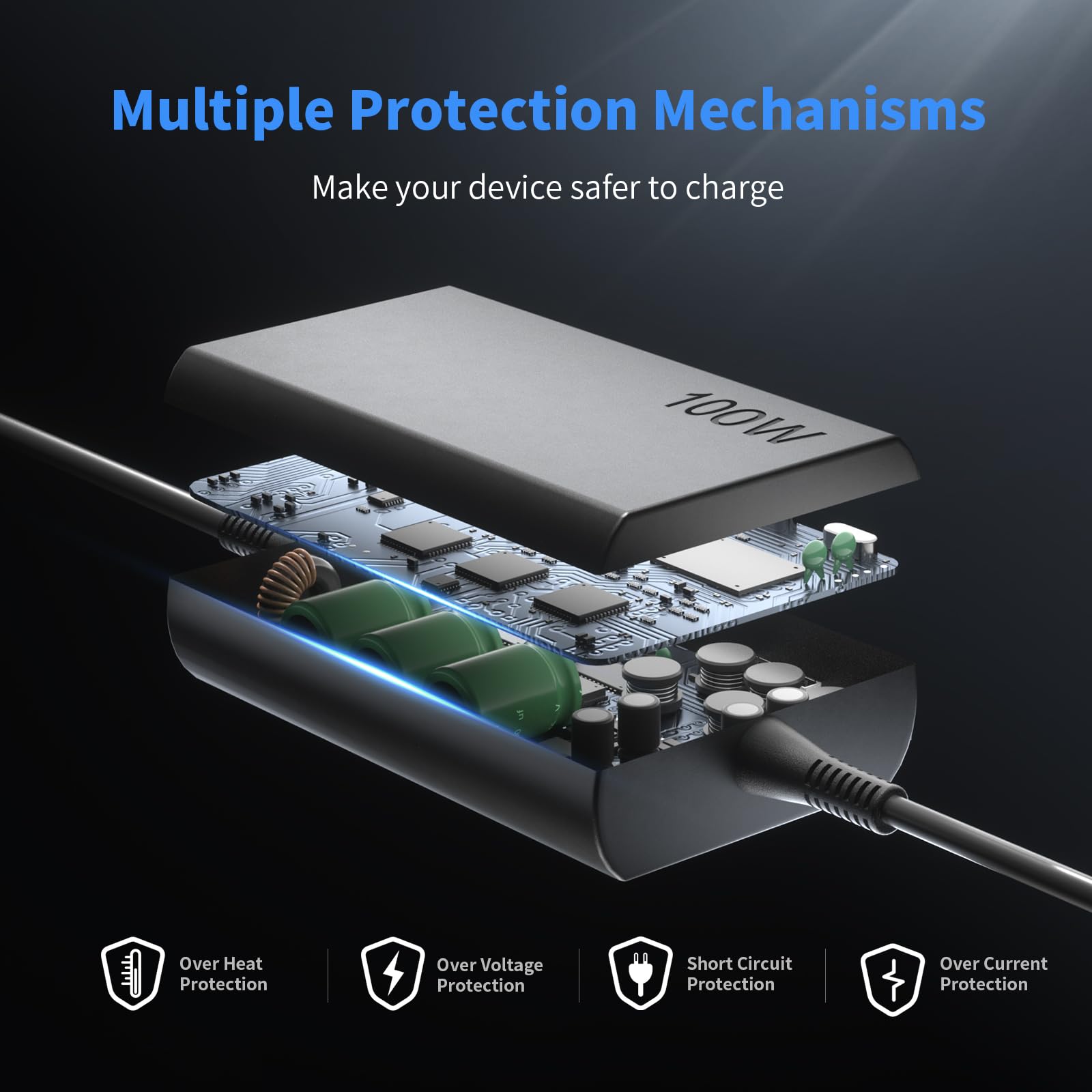 Auto Ladegerät USB C 100W KFZ Netzteil 12V-24V für Lenovo ThinkPad