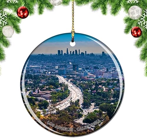 Miniatura 8 de Weekino California Los Ángeles Griffith Observatory USA Adorno de árbol de Navidad para decoración colgante colgante de decoración de viaje de