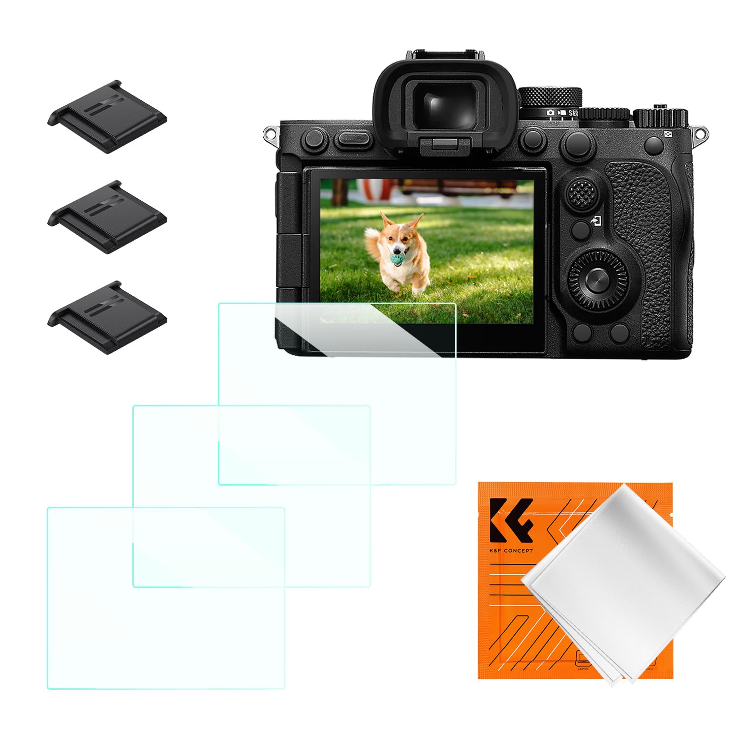 K&amp;F CONCEPT 3 Pack Camera Screen Protector Compatible with Sony A7M5 A7R5