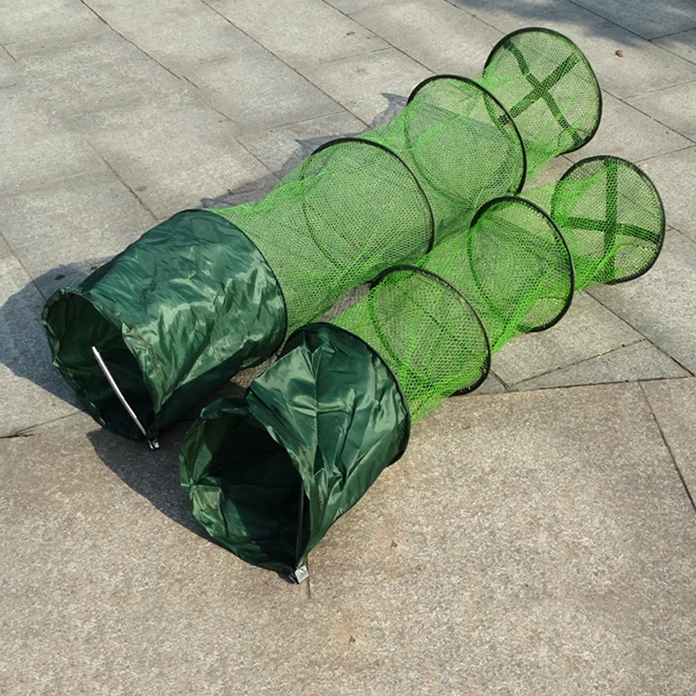 Starnearby Filet De Pêche Pliable – 25x150/200/250 Cm, Anneaux Inox, Poignée Pivotante, Pour Poissons Crabes écrevisses
